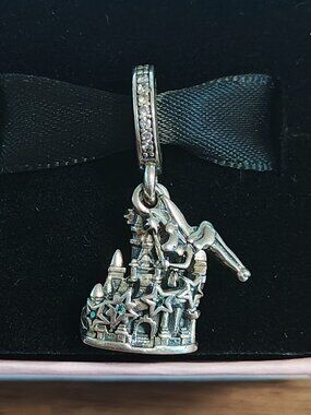 Authentic Pandora Disney Parks Tinker Bell Castle Dangle 798856C01 Retired